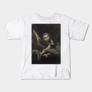 Caliban by Odilon Redon Kids T-Shirt